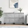 Image de vidaXL Buffets 2 pcs gris béton