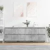 Image de vidaXL Buffets 3 pcs - Gris béton
