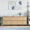 Image de vidaXL Buffets 3 pcs Chêne sonoma