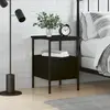 Image de vidaXL Table de chevet - Noir