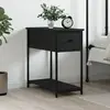Image de vidaXL - Table de chevet - Noir