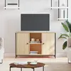 Image de vidaXL Meuble TV chêne sonoma 100x35x65 cm bois d'ingénierie