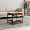 Image de VidaXL Table Basse Chêne Fumé 49.5x49.5x45 cm