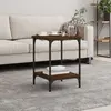 Image de Vidaxl Table basse en bois d'ingénierie - Chêne marron