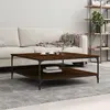 Image de Vidaxl Table basse Chêne marron 100x100x40 cm