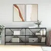 Image de VIDAXL Table console en bois d'ingénierie - Noir