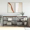 Image de vidaXL Console chêne marron 832857