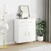 Image de vidaXL Buffet 69,5x34x90 cm - Blanc Brillant