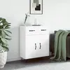 Image de vidaXL Buffet - Blanc brillant