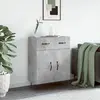 Image de vidaXL Buffet gris béton bois d'ingénierie