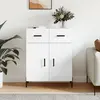 Image de VIDAXL Buffet blanc - Bois d'ingénierie