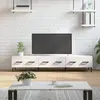 Image de vidaXL Meuble TV - Blanc brillant bois d'ingénierie