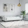 Image de vidaXL Lit de jour blanc 90x200 cm similicuir