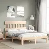 Image de vidaXL Cadre de lit sans matelas bois de pin massif