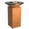 Image de OFYR 75 Corten - Brasero plancha en acier corten - Pour bois - 4 à 6 personnes