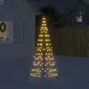 Image de vidaXL Sapin de Noël sur mât de drapeau 200 LED 180 cm