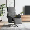 Image de VIDAXL Fauteuil de massage inclinable - Gris foncé tissu