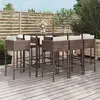 Image de vidaXL Ensemble de bar de jardin 9 pcs - Marron