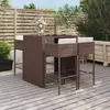 Image de vidaXL Ensemble de bar de jardin 5 pcs - Marron