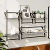 Image de vidaXL Ensemble d'étagères barres 4 pcs gris