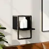 Image de Vidaxl Étagère murale avec barre - Noir