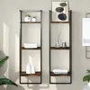 Image de vidaXL Étagère murale Chêne Fumé 100 cm