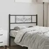 Image de vidaXL Tête de lit de remplacement métal noir 100 cm