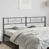 Image de vidaXL Tête de lit de remplacement métal noir 200 cm