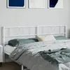Image de vidaXL Tête de lit de remplacement métal blanc 200 cm