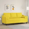 Image de vidaXL Canapé 3 places - Jaune clair