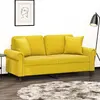 Image de vidaXL Canapé 2 places - Jaune velours
