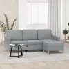 Image de vidaXL 3 Places - Gris Clair
