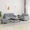 Image de VidaXL Ensemble de canapés 3 pcs et coussins - Gris clair