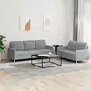 Image de VidaXL Ensemble canapés 2 pcs gris clair - Tissu