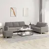 Image de vidaXL Ensemble Canapés 3 Pièces Taupe - Tissu