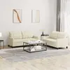 Image de vidaXL Ensemble Canapés 2 pcs - Crème Similicuir