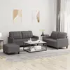Image de vidaXL Canapés 3 pcs - Gris similicuir