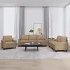 Image de vidaXL Ensemble de canapés 3 pcs avec coussins - Cappuccino