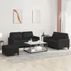 Image de vidaXL Ensemble de canapés 3 pcs - Similicuir Noir