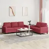Image de vidaXL Ensemble de canapés 2 pcs - Similicuir bordeaux