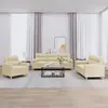 Image de VIDAXL Ensemble canapés 3 pcs crème