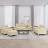 Image de VIDAXL Ensemble de canapés 4 pcs - Tissu crème