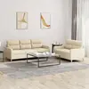 Image de vidaXL Ensemble de canapés 2 pcs - Crème