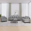 Image de vidaXL Ensemble de canapés 3 pcs - Gris Clair