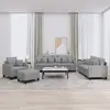 Image de vidaXL Ensemble de canapés 4 pcs avec coussins - Gris clair