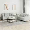 Image de VidaXL Ensemble de Canapés 2 pcs avec Coussins - Gris Clair