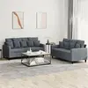 Image de VidaXL Ensemble Velours Gris