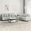 Image de vidaXL Ensemble de canapés 2 pcs - Velours gris clair