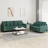 Image de VidaXL Ensemble de Canapés - Velours Vert