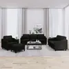 Image de vidaXL Ensemble de canapés 4 pcs - Noir